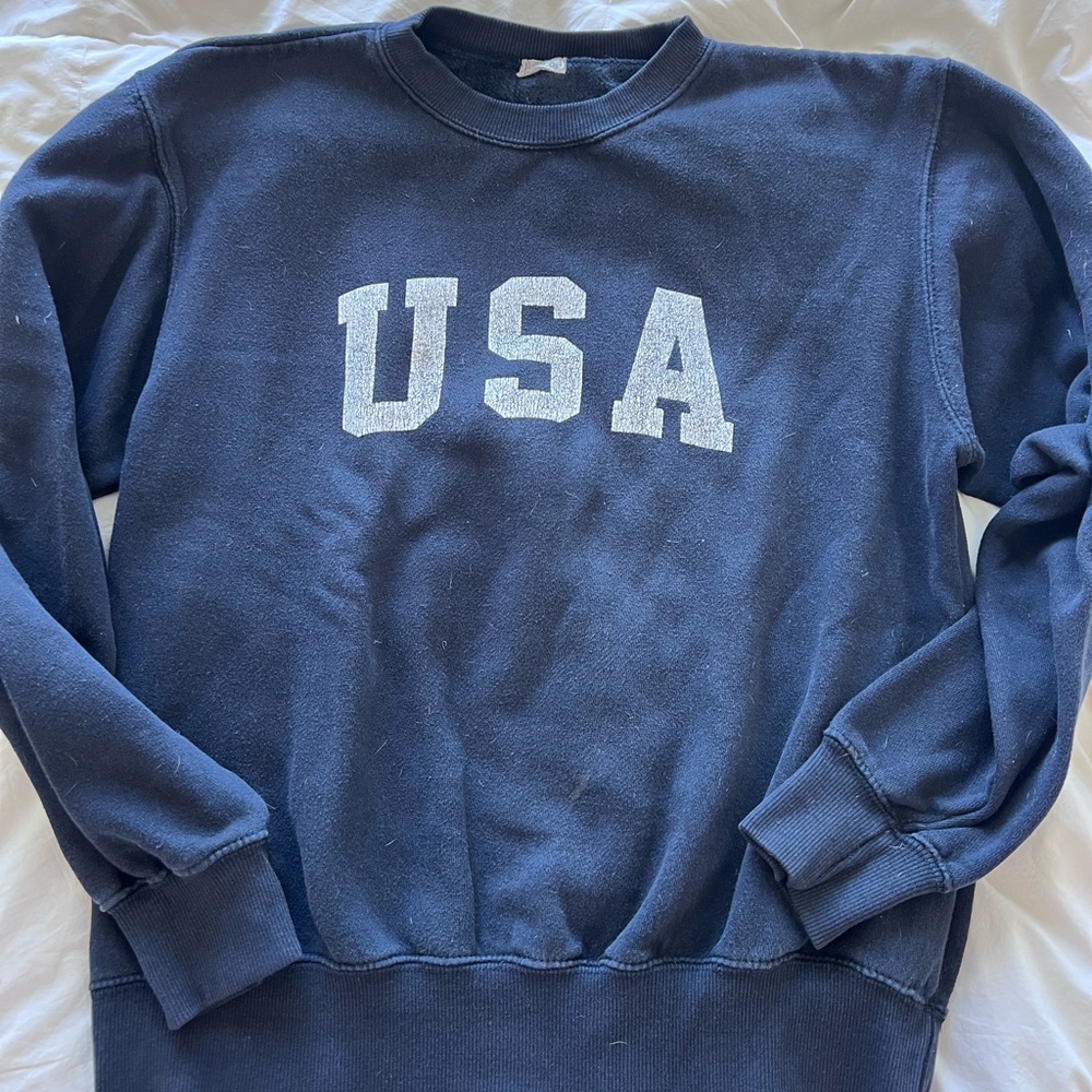Navy Blue USA Sweatshirt